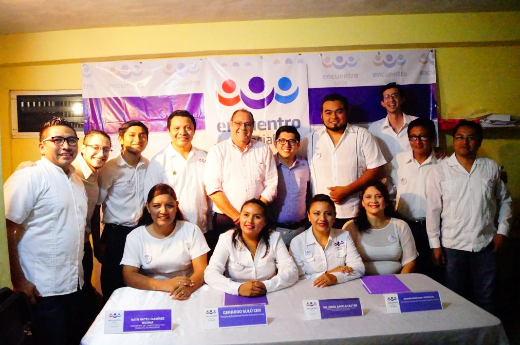 Directivos del Partido Encuentro Social en Progreso