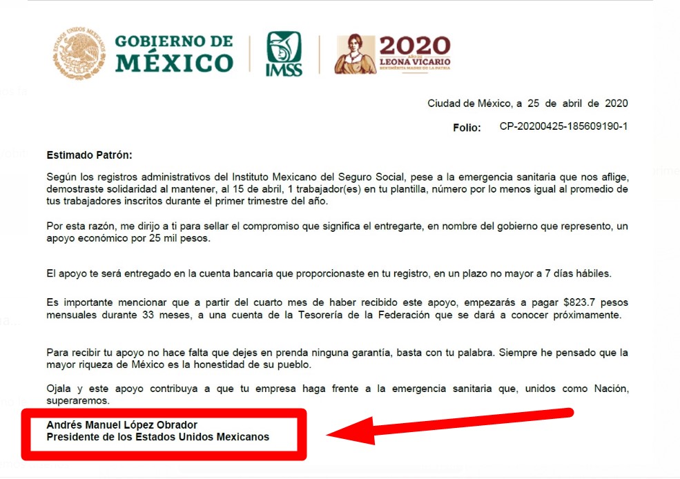 Ordenan Frenar Emisión De Cartas De Apoyo Emitidas Por El Imss Con El Nombre De Amlo Progresohoy 6972